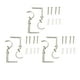 thumbnail image 1 of Soportes para barra de Cortina ANGGREK 6 unidades 3,5 pulgadas, 1 of 7