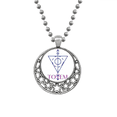 thumbnail image 1 of Arrowhead Triangular Totem Circle Necklaces Pendant Retro Moon Stars Jewelry, 1 of 3
