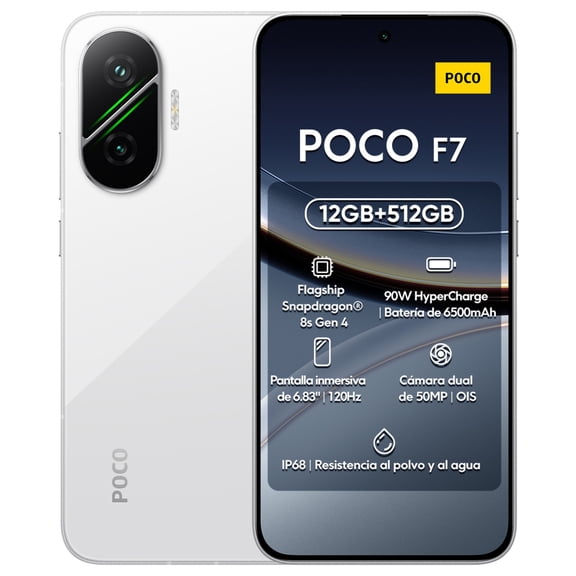 SmartPhone Xiaomi Poco F7 Dual Sim 512 GB Rom 12 GB Ram -Blanco
