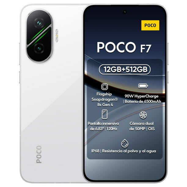 SmartPhone Xiaomi Poco F7 Dual Sim 512 GB Rom 12 GB Ram -Blanco