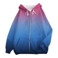 thumbnail image 5 of NMMUED Gym Hoodie, Womens Fall Tops, Workout Hoodie, Hooded Sweatshirt Women, Zip Up Hoodie Women, Blue 2 L, 5 of 5