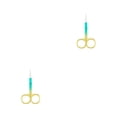 thumbnail image 1 of Vogacara Pinzas para cutículas de uñas, tijeras de acero inoxidable, galvanoplastia, impermeables, de mano, accesorio para el hogar, Spray verde dorado Pulverizar Oro Verde 2piezas Vogacara CBP288409, 1 of 6