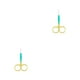 thumbnail image 2 of Vogacara Alicates para cutículas de uñas Tijeras de acero inoxidable Galvanoplastia Recortadora de cejas Type2 NO2 Vogacara  CBP288409, 2 of 5