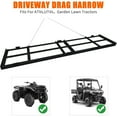thumbnail image 4 of Telyswee 4/6/8 FT Drag Harrow Driveway Grader, Heavy Duty Power Rake with 6 FT Chain, Tow Behind Lawn Rake for ATV, UTV, Tractor, Mower, Land Leveler for Gravel, Sand, Soil, Hay, 4 of 7