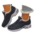 thumbnail image 2 of Uobin Women Winter Lace-Up Sneakers Warm Lined Thick Sole Casual Sports Shoes Fall Daily Wear, 2 of 7