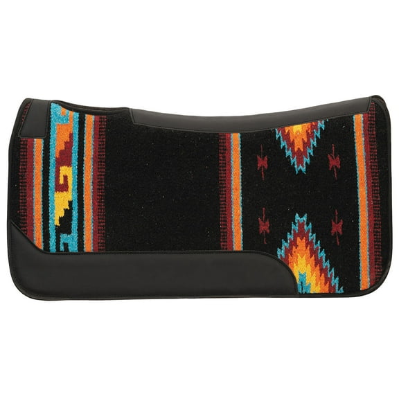 Weaver Leather Single Weave Wool Blend Felt Pad Black/Orange/Blue 31X32