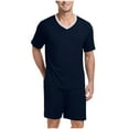 thumbnail image 1 of Birdeem Ensemble Décontracté pour Hommes, Blouse à Manches Courtes et Shorts, Deux Pièces, 1 of 10