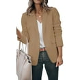 thumbnail image 4 of YAZI Womens Casual Blazers Open Front Long Sleeve Work Office Jackets Blazer, 4 of 8