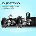 thumbnail image 6 of Pyle Bluetooth 2.1 Channel Amplified Powered ATV/UTV 24" Sound Bar, Black, 6 of 7