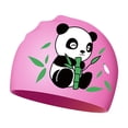 thumbnail image 1 of Child Boys Girls Caps Both Cute Panda Cartoon Caps Swimming Learning Swimming Caps Clothes Size One Size, 1 of 4