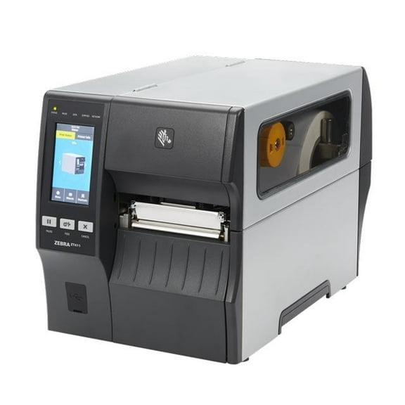 Restored Zebra ZT411 Industrial Thermal Transfer / Direct Thermal Label Printer  300 DPI, 4-inch Print Width, USB, Serial, Ethernet, Bluetooth, Peeler & Full Rewind  ZT41143-T410000Z (Refurbished)
