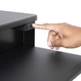 thumbnail image 5 of flexpro power 40 inch electric corner desk | 2 level standing desk converter with quiet height adjustments | large dual level sit to stand workspace | great for cubicles! (corner /, 5 of 9