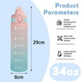 thumbnail image 3 of Heluo.Zu 34 oz Leakproof Water Bottle,Portable Sports Water Bottles, 3 of 6