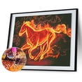 thumbnail image 1 of Taladro Pintura Diamante (DE2469) 5D DIY Caballo de fuego completo Kit de bordado de punto de cruz 50x70cm FLhrweasw Nuevo, 1 of 1