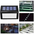 thumbnail image 6 of Solar Powered LED Step Light Outdoor Wall Mount Fixture for Deck Fence Staircase and Garden Pathway Automatic Dusk to Dawn Operation Sleek Oval Design for Exterior Home Improvement, 6 of 9