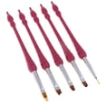 thumbnail image 4 of Juego de pinceles para decoración de uñas, 5 uds., herramientas para pintura DIY, bolígrafo, puntas de uñas, rojo Yuyangstore Nail Art Brush, 4 of 7