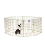 MidWest Homes For Pets Metal Exercise Pen / Pet Playpen, 30", Gold
