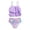 Purple, variant on Girls Tankini Swimsuits Cute Ruffle Princess Bikini Set Adjustable Straps Tankini Set Two Pieces Bathing Suits for Girls Tropical Floral Modest Swimwear with Cover Up