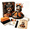 03# B, variant on Day of the Dead Patchwork Doll DIY Kit, Halloween DIY Patchwork Skeleton Set, Halloween Sewing Craft Kit with Floral Lace & Sugar Skull Design, Little Ghost's Cozy Halloweens DIY Patchwork Kit