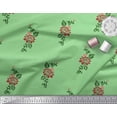thumbnail image 3 of Soimoi Tissu Poly Georgette Feuilles et Imprimé Floral en Blocs, Vendu au Yard, 42 Pouces de Large, 3 of 3