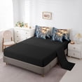 thumbnail image 5 of Erosebridal Modern Fighter Plane Bedding Comforter Set for Boys Men, Aircraft Airplane King Bedding Sets, Black Reversible, 7 Pieces, 5 of 6