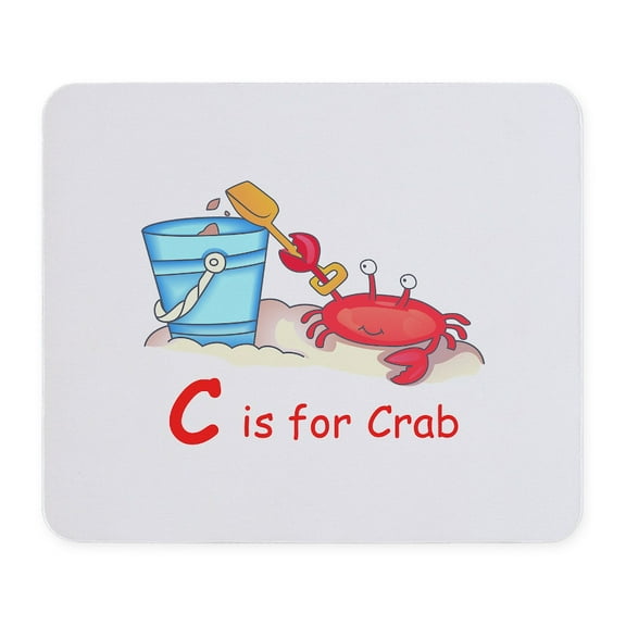 CafePress - CRAB ON BEACH Mousepad - Non-slip Rubber Mousepad, Gaming Mouse Pad
