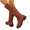 C, variant on Knee High Riding Boots for Women Trendy Buckle Strap Lug Sole Round Toe Low Heel Zipper Tall Motorcycle Booties