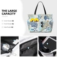 thumbnail image 3 of Pofeuu Algae Corals and Seashells Print Beach Bag,Waterproof Sandproof Beach Tote Bag, Large Capacity Foldable Beach Bags for Women, 3 of 7