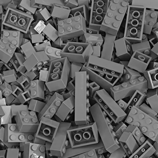 Lote de bloques de construcción de 120/240 Uds., paquete de ladrillos clásicos de ciudad clasificados por bloques de colores, placa de juguete creativo Compatible con,dark grey