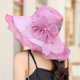 thumbnail image 4 of Sombrero de circunferencia de 56-58cm para mujer, sombrero para el sol de verano con ala grande, protector solar anti-ultravioleta, sombrero de playa para el sol, viajes al aire libre, sombrero de, 4 of 5