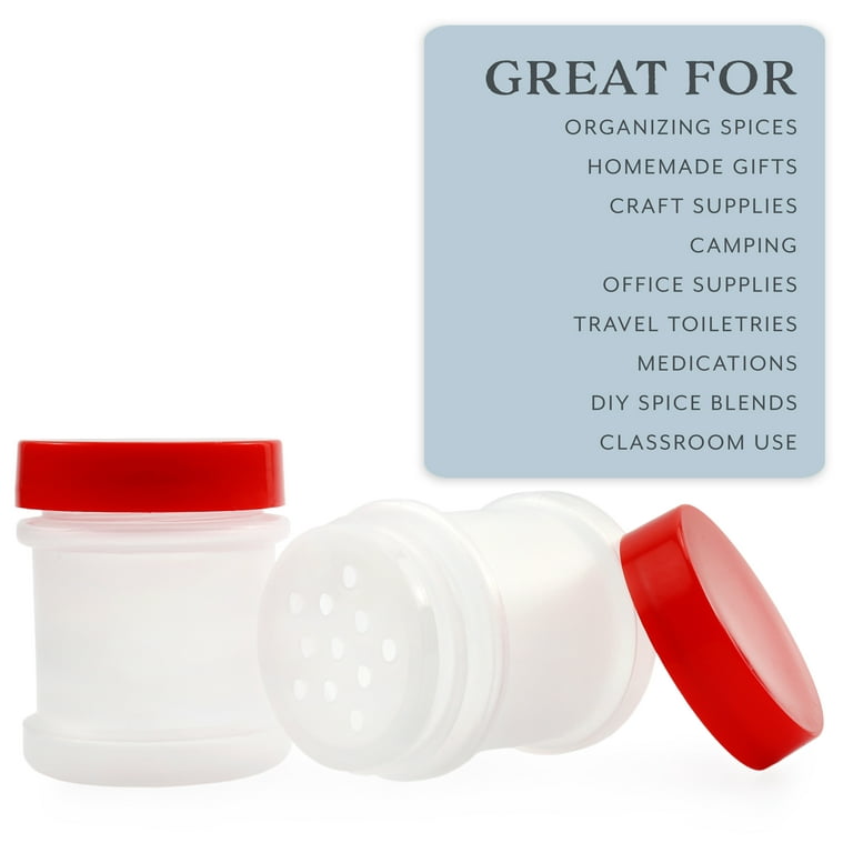 8 fl oz Plastic Spice Jars with Caps