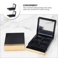 thumbnail image 2 of Eyeshadow Mirror Palettes Plastic Eyeshadow Storage Women Daily Use 2Pcs 6.15x5.09cm, 2 of 9