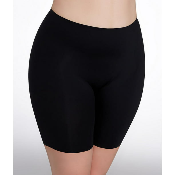 Spanx - spanx women's plus size thinstincts mid-thigh short very black ...