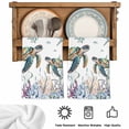 thumbnail image 5 of Summer Sea Turtles Kitchen Towels Set of 1, Coastal Watercolor Ocean Corals Absorbent Dish Towels for Kitchen, Microfiber Hand Towel, Quick Drying Tea Towel for Cleaning Decorative Dishcloths, 5 of 7