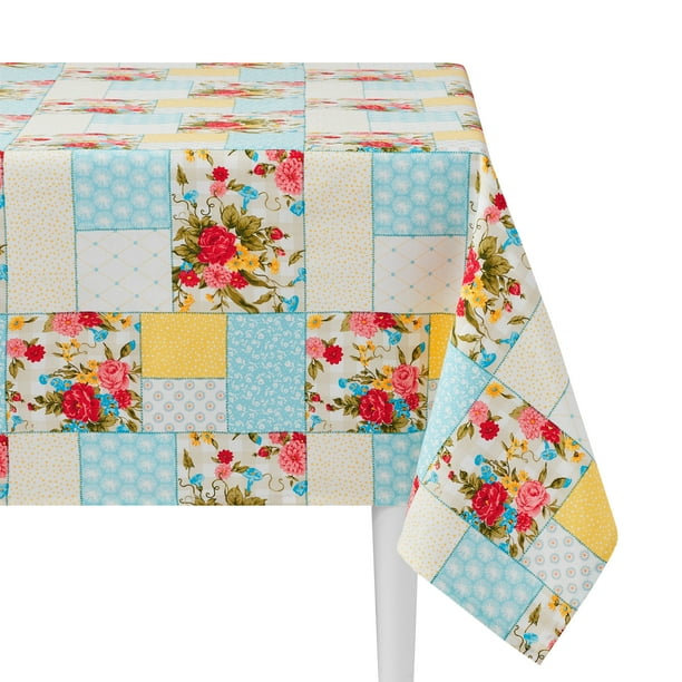 The Pioneer Woman Sweet Rose Patchwork Fabric Tablecloth, 60" W x 84" L - Walmart.com - Walmart.com