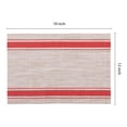 thumbnail image 4 of REGALWOVEN Placemats Set of 6 Vinyl Placemats for Kitchen Dining Table Decor Washable Heat Resistant Table Placemats Wipeable Table Mat Red 18*12in, 4 of 7