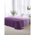 thumbnail image 5 of Purple Ombre California King Size Flat Sheet, Wrinkleproof & Fadeproof Cooling Flat Bed Sheet Only, Modern Abstract Art Farmhouse Striped Breathable Soft Bedding Top Sheets 108 x 98 Inches, 5 of 8