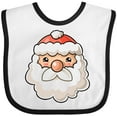thumbnail image 3 of Inktastic Cute Santa Claus Face Boys or Girls Baby Bib, 3 of 4