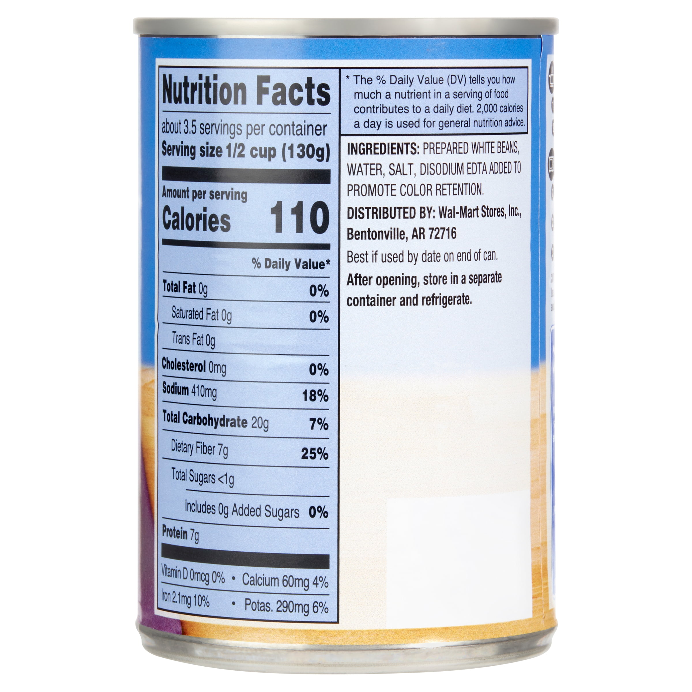 Great Value Navy Bean, 15.5 oz Can
