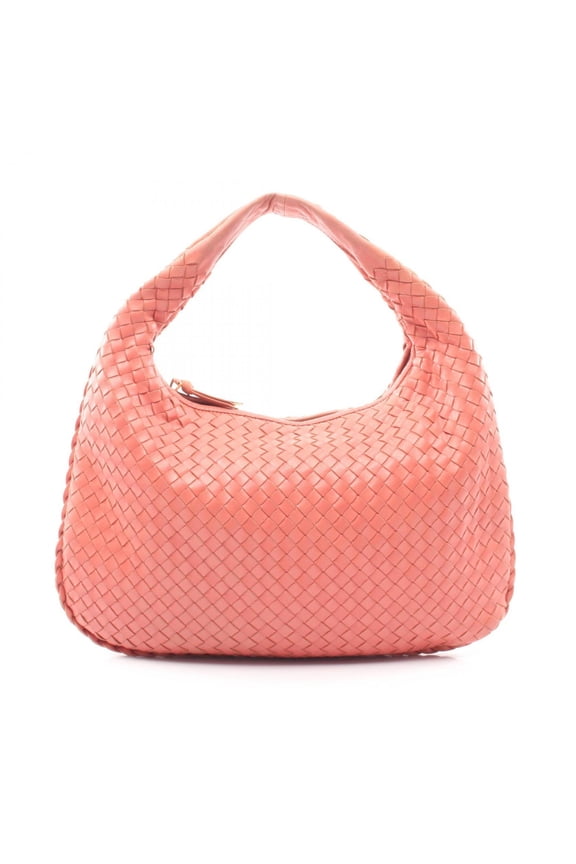 Pre-Owned Bottega Veneta Intrecciato Shoulder Bag/Handbag, Leather, Women's, Pink