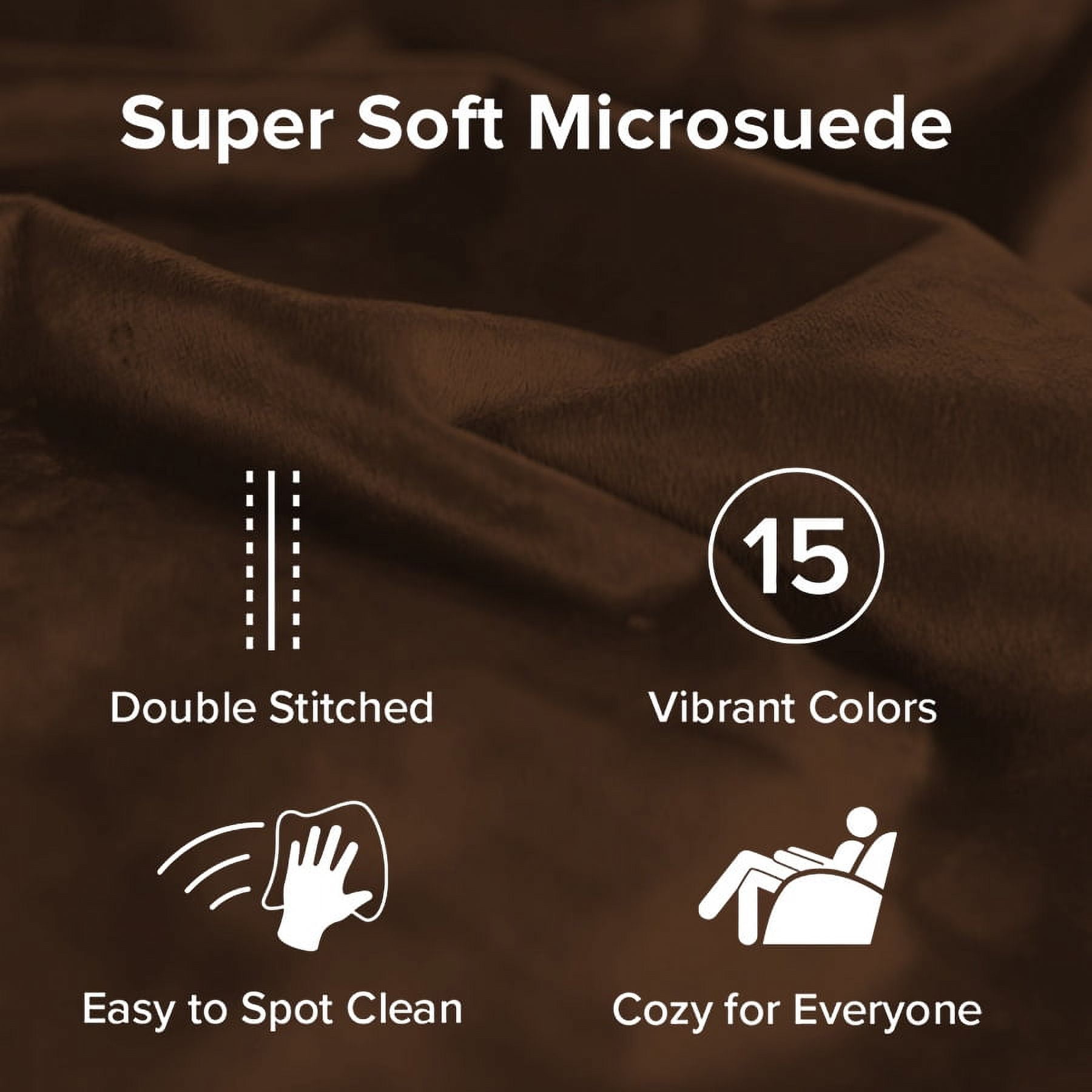 Sofa Sack Bean Bag Chair, Memory Foam Lounger with Microsuede Cover, Kids, 3 ft, Chocolate