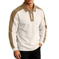 thumbnail image 5 of Abomasnow Mens Big and Tall Overisized Sweatshirts Quarter Zip Pullover Long Sleeve Collared Color Block Sweatshirts Casual Thermal Midweight Golf Shirts, 5 of 9