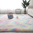 thumbnail image 2 of Big Save!Tie Dye Fluffy Rugs Anti-Slip Shaggy Rug Soft Carpet Living Room Bedroom Mat Decor, 2 of 7