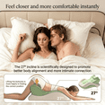 thumbnail image 3 of Memory Foam Intimacy Pillow, 27 Degree Ergonomic Incline Pillow for Multi-Position Support, Prone Reading and Leg Elevation, 3 of 8
