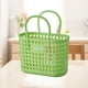 thumbnail image 5 of Cesta de baño portátil de plástico - Organizador de almacenamiento plegable para baño, ducha o viajes - 33 x 28 x 13,5 cm, verde o blanco, 5 of 6