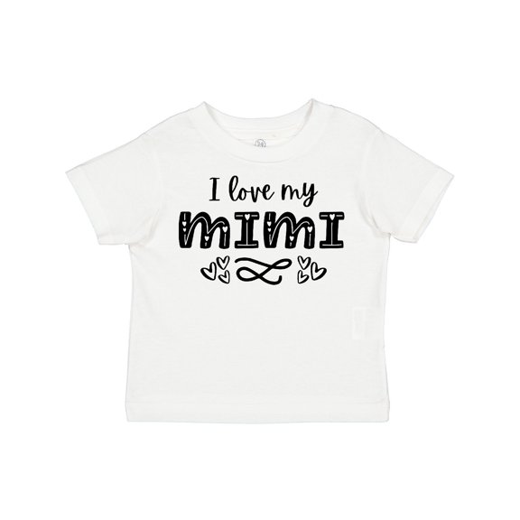 Inktastic I Love My Mimi with Hearts Boys or Girls Toddler T-Shirt