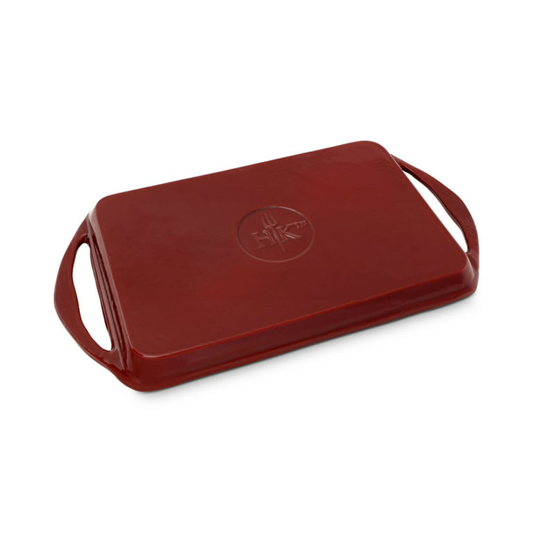 Hell's Kitchen 16 Cast Iron Grill - Red