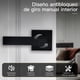thumbnail image 4 of 2 Piezas Cerradura Puerta de Manija, Manijas de Bloqueo de Puerta de Privacidad, Manija para Puertas Bidireccional con Puertas Izquierda y Derecha, 6 Llaves, para Baño,Oficina (Cuadrado), 4 of 7