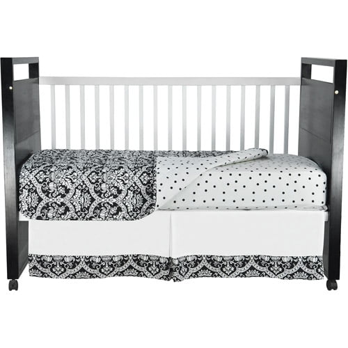 Seed Sprout Damask Crib Bedding 3 Piece Set Com