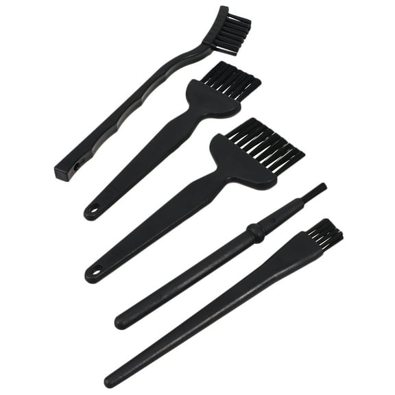 Masteelf 5 Pcs Electric Wire Brush Anti Static Cleaning Brush 17.00X1.00X0.10CM Black